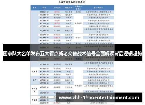 国家队大名单发布五大看点新老交替战术信号全面解读背后逻辑趋势